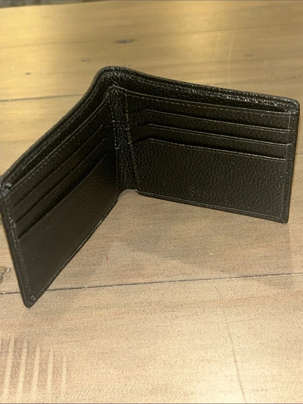 Stauer Black Leather Bifold Wallet